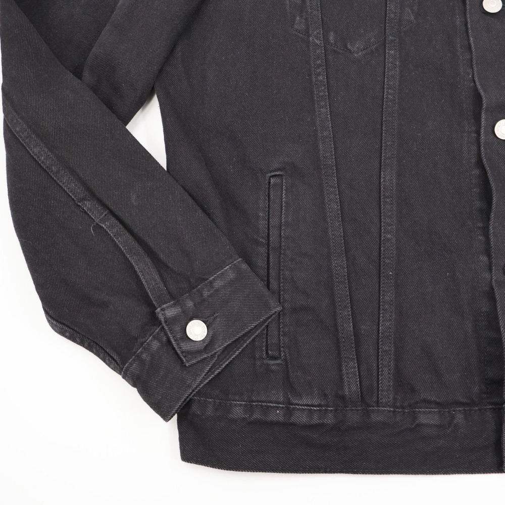 Levis Trucker Jacket Mens XL Black Denim Button Up 72334-3485 Classic Coat - Picture 3 of 14